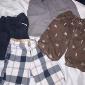 Place Toddler Shorts in Tan, Blue, White